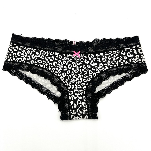 Vintage Y2K Victoria's Secret PINK Panties Low Rise Hipster Cheeksters Leopard - Picture 1 of 4